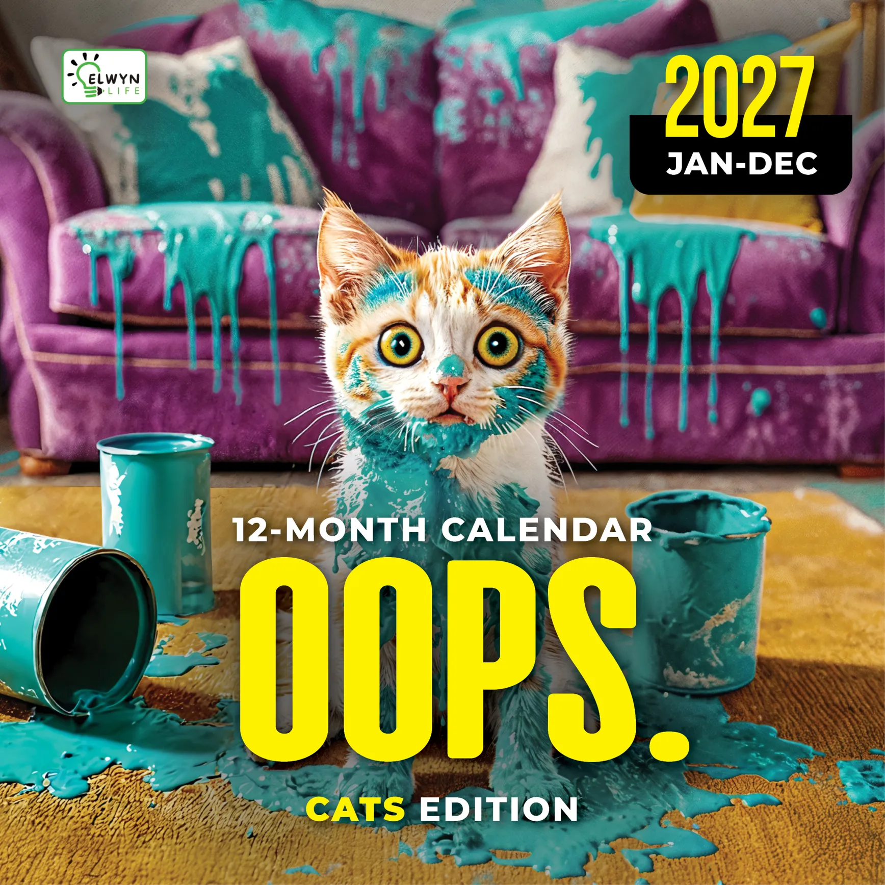 Oops Cats calendar 2027 cover