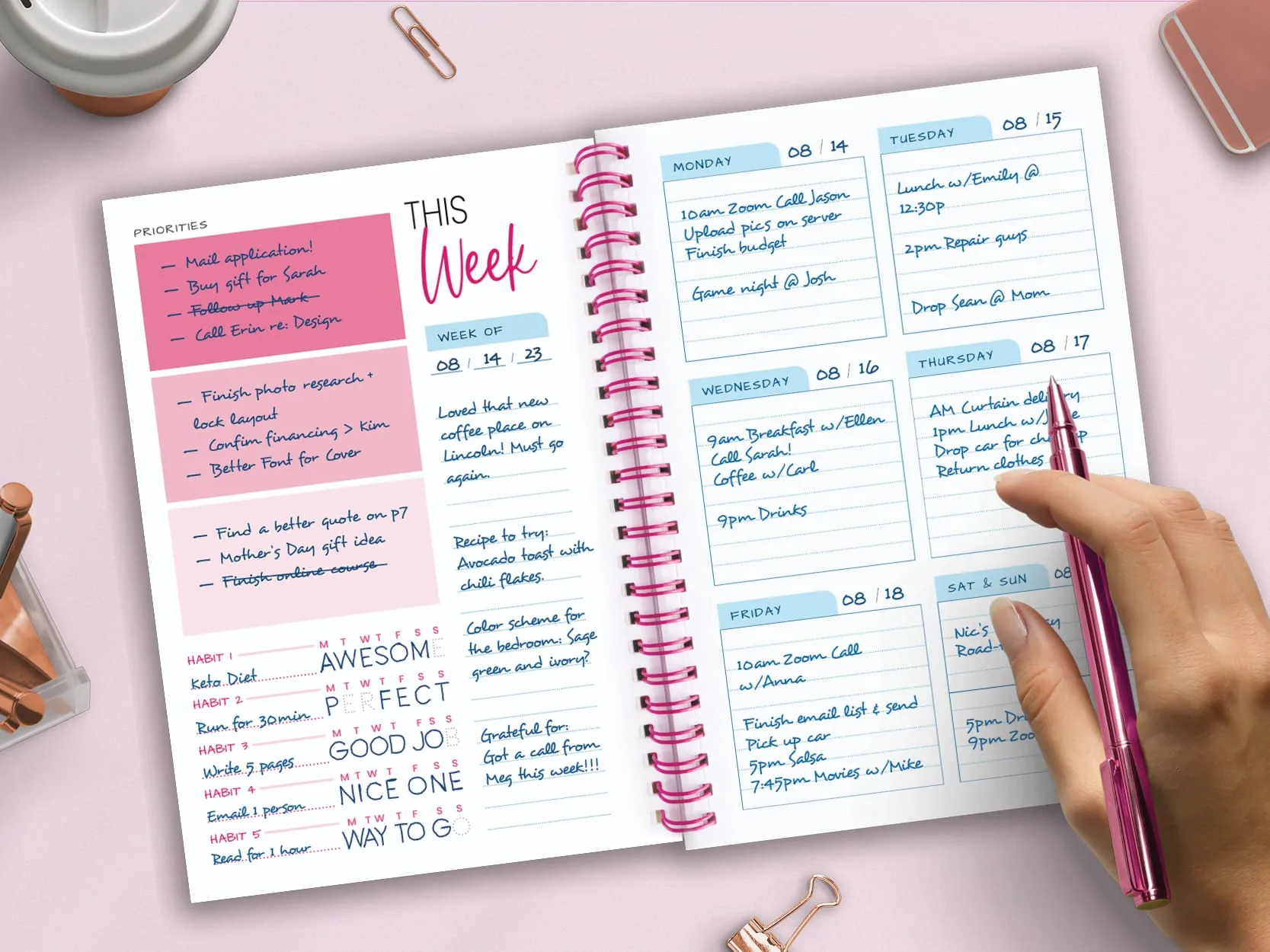Weekly Planner Notebook